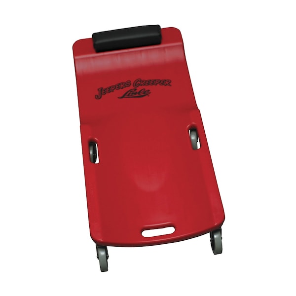 PLASTIC CREEPER LARGE WHEEL RED